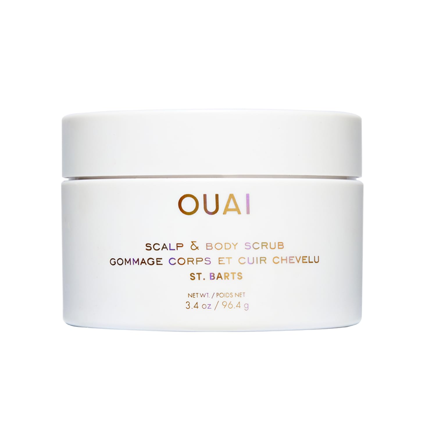 OUAI Scalp & Body Scrub, St. Barts Travel Size - Exfoliating Body Scrub with Sugar & Coconut Oil Blend for Smooth, Moisturized Skin - Gentle Scalp Exfoliator for Removing Product Build Up (3.4 oz) OUAI Au supplements