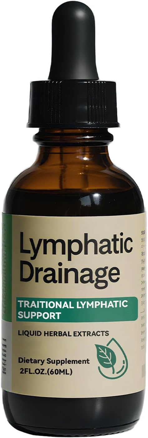 Lymphatic Drainage Drops, 2000mg Herbal Blend with Elderberry & Echinacea Dandelion，– Supports Lymphatic Drainage