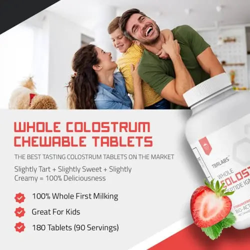 Bovine Colostrum Chewable Tablets - TBR Labs - with Immunoglobulins and Lactoferrin TBR Labs Au supplements