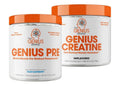 Genius Pre Workout Powder, Blue Razz, and Genius Micronized Creatine Monohydrate The Genius Brand Au supplements