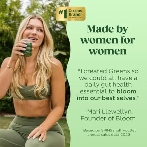 Bloom Nutrition Super Greens Powder Smoothie & Juice Mix - Probiotics Bloom Nutrition Au supplements