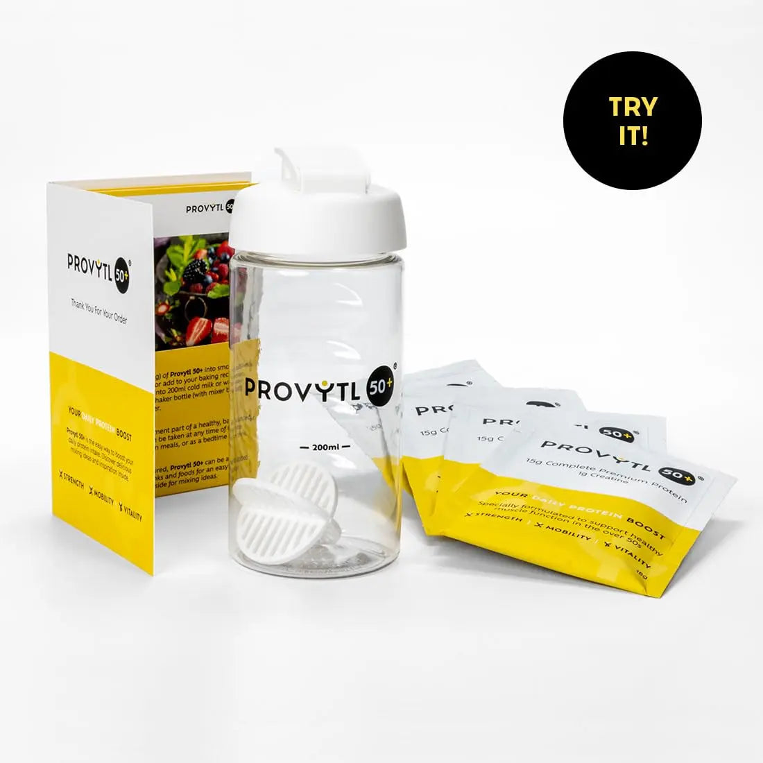 Provytl 50+ Trial Pack- Protein Powder Sachets for Men & Women Over 50 - Supports Muscle Function Provytl Au supplements