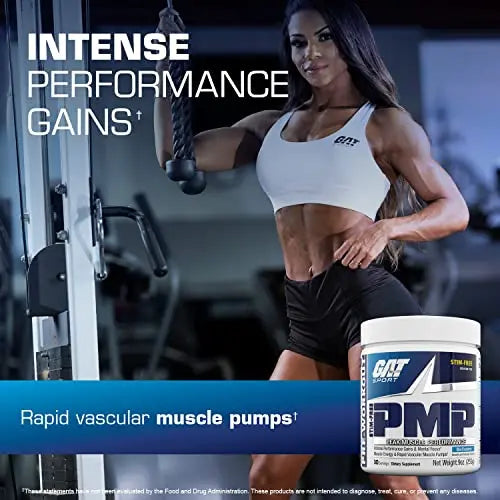 GAT SPORT PMP (Peak Muscle Performance), Pre-Workout, 30 Servings (Blue Raspberry GAT SPORT Au supplements