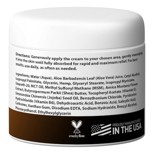 Medical Miracles Hemp Relief Cream - Ideal for Muscles, Joints, Neck, Back, Elbows, Hands, Feet, and Knees - (3000mg) Medical Miracles Au supplements