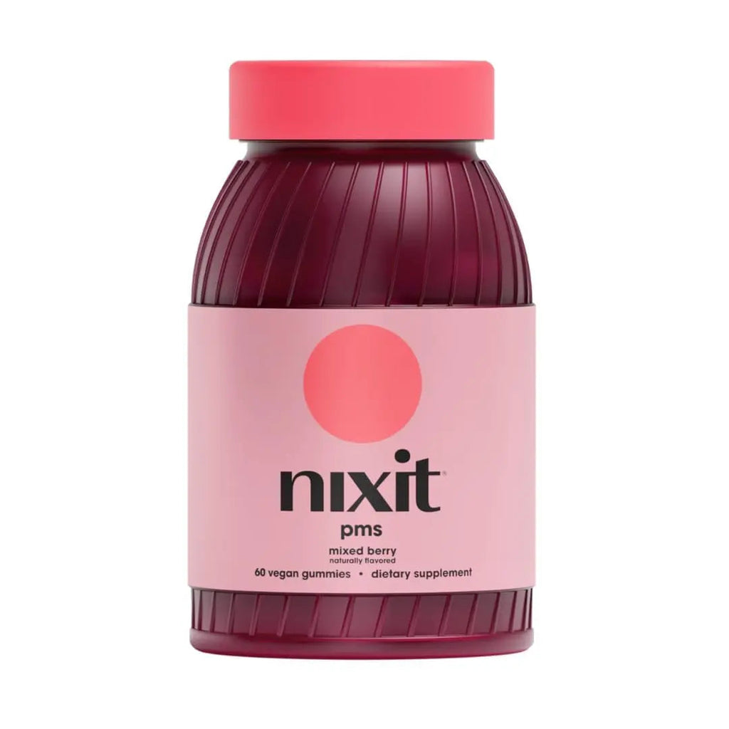 nixit PMS Support Gummies | Chasteberry & Ashwagandha | Vegan | Mixed Berry Naturally Flavoured Supplement | May Help with Relief from Bloating, Cramps, Breast Pain & Mood Swings (60 Gummies) nixit Au supplements