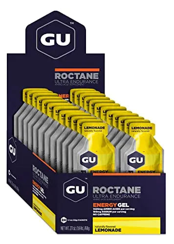 GU Energy Roctane Ultra Endurance Energy Gel, 24-Count, Lemonade GU Energy Au supplements