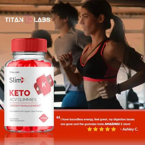 (3 Pack) SlimX Keto ACV Gummies, SlimX Keto ACV Advanced Weight Loss 1000MG Apple Titan Labs Au supplements