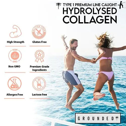 Hydrolysed Marine Collagen 700mg with Hyaluronic Acid, Vitamin C, Vitamin E, Copper & Biotin G R O U N D E D COFFEE SCRUB Au supplements