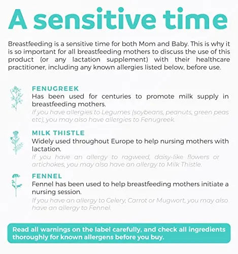 USDA Organic Lactation Supplement - Increase Milk Supply with Herbal Breastfeeding PURE CO Au supplements