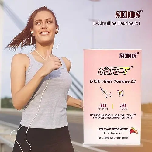 SEDDS L-Citrulline Taurine 2:1, Strawberry-Flavored L Citrulline Powder Citrulline Supplements SEDDS Au supplements