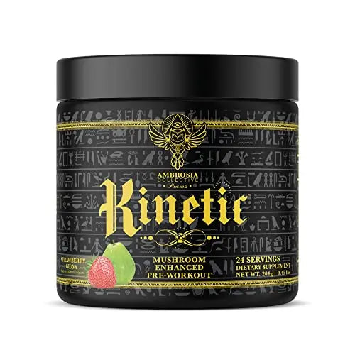 Ambrosia Kinetic Organic Preworkout, Mushroom Enhanced Natural Pre Workout Supplement Ambrosia Au supplements