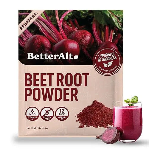 Better Alt Beet Root Powder - 16oz, 100% Natural Nitric Oxide Booster, Beet Juice Powder Better Alt Au supplements