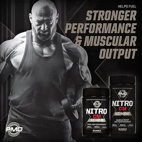 PMD Sports Nitro cm - Nitric Oxide with Agmatine Pre Workout Supplement - Muscle PMD Au supplements