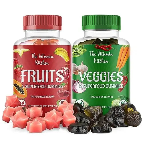The Vitamin Kitchen Fruit and Veggies Gummies-120 Chews 60 Super Fruits The Vitamin Kitchen Au supplements