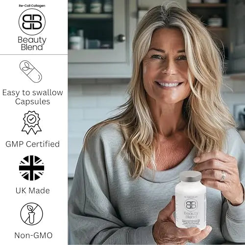 Re-Coll 1200mg Collagen Capsules - High Strength Supplement with Hyaluronic Acid - for Hair Skin Re-Coll Au supplements