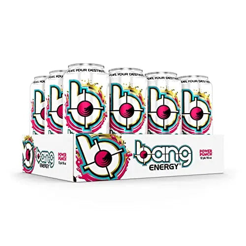 Bang Energy Power Punch, Sugar-Free Energy Drink, 16-Ounce (Pack of 12) BANG Au supplements