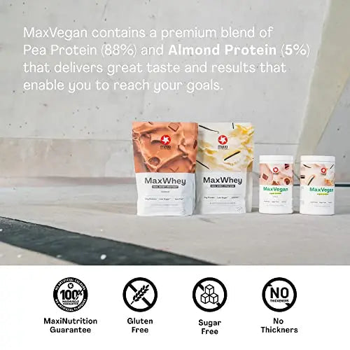 MaxiNutrition - MaxVegan Protein Powder, Chocolate - Plant Based Protein Food Supplement MaxiNutrition Au supplements
