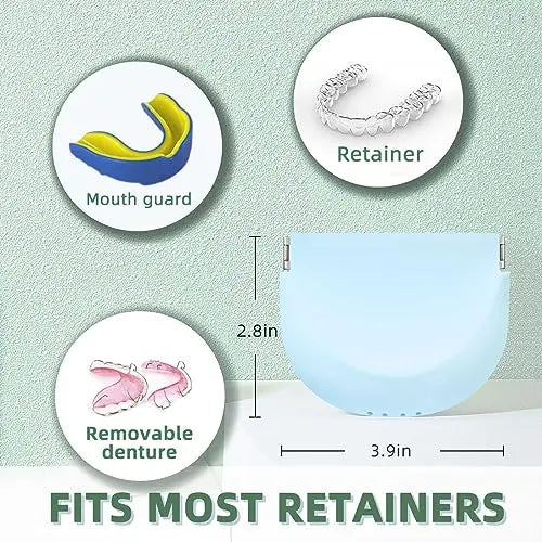 Silicone Retainer Case Soft Upgraded Cute Aligner Case Slim Partial Denture Case Container UZKEW Au supplements