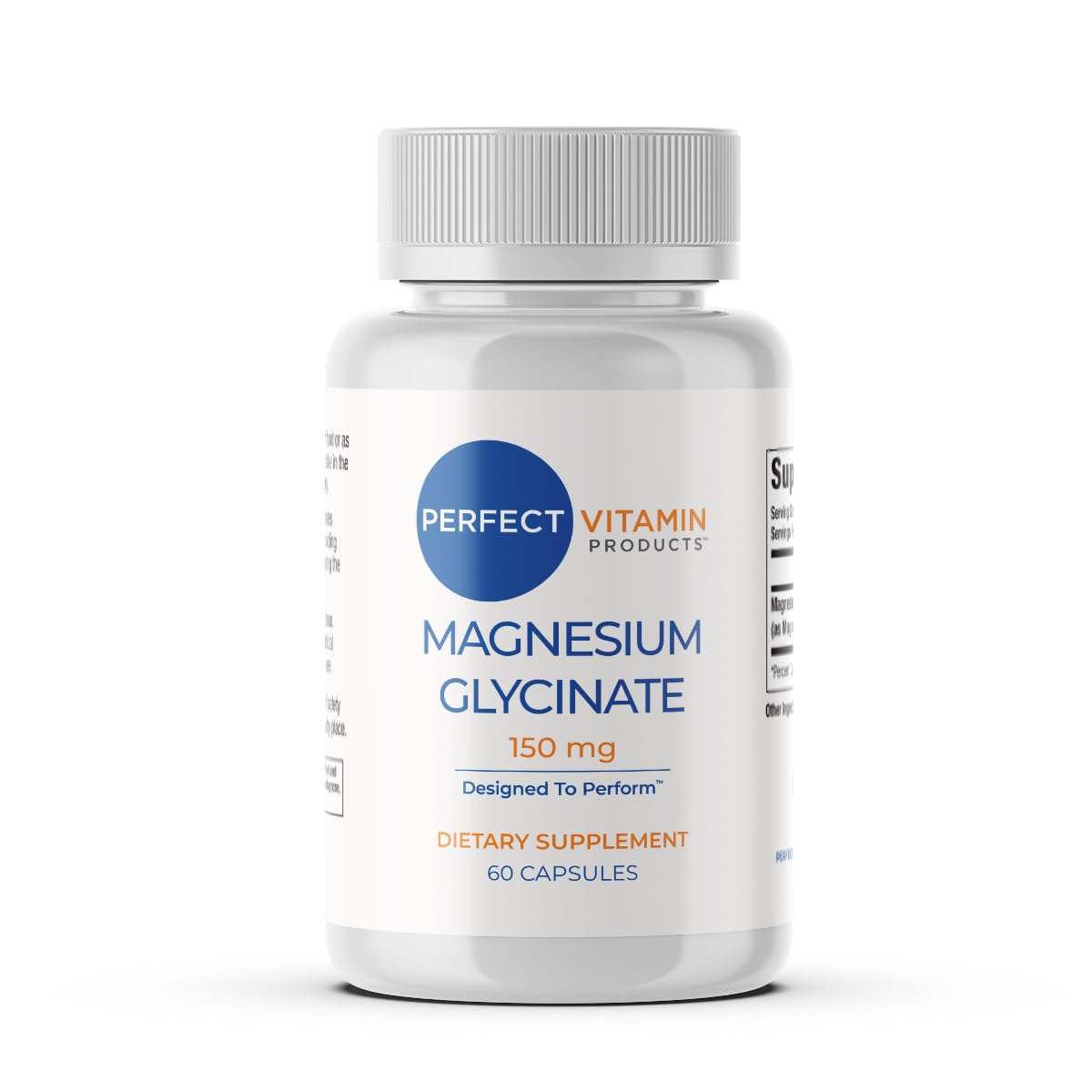 Perfect Vitamin Products Magnesium Glycinate 150mg – Vegan Capsules for Sleep, Stress & Muscle Support – Non-GMO, High Absorption, Gentle on Stomach – (60 Vegan Capsules) Perfect Vitamin Products Au supplements