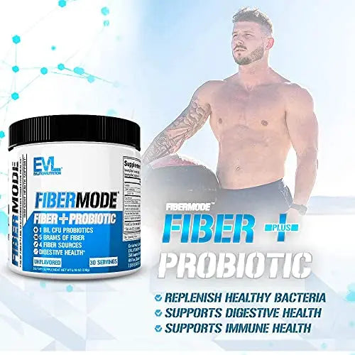 Evlution Nutrition FiberMode Fiber Plus Probiotic - 5 Grams of Fiber, Digestive Health Evlution Au supplements