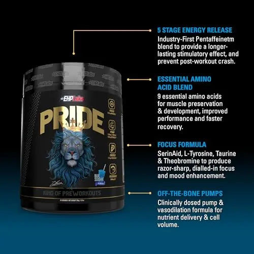 EHP Labs Pride Pre Workout Powder Energy Supplement - Sugar Free Preworkout for Men EHP Labs Au supplements