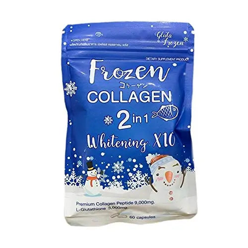 Frozen Collagen 2 in 1 Premium Collagen Peptide & Glutathione, 60 Capsules Frozen Collagen Au supplements