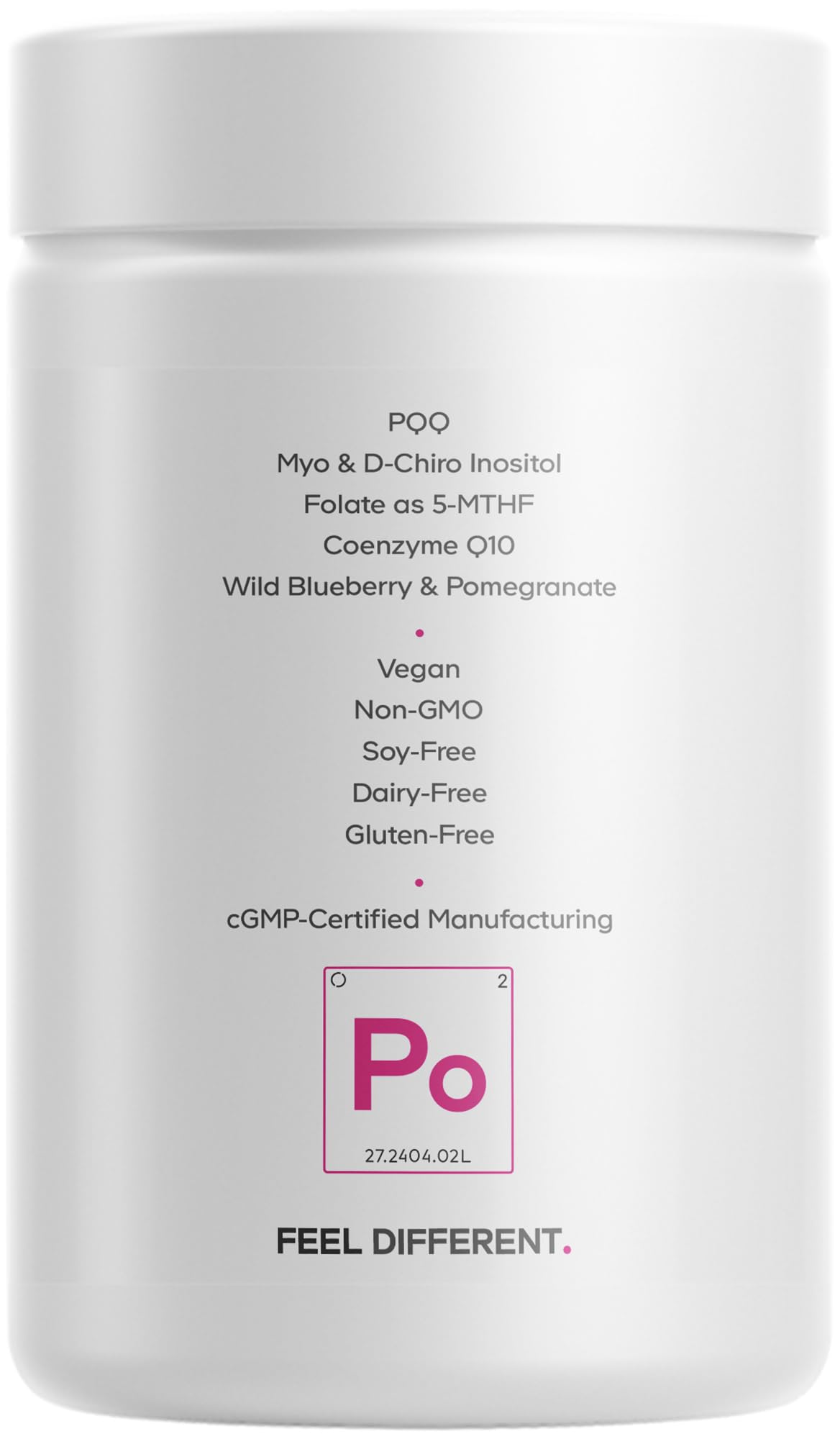 Codeage PQQ Ovarian Harmony+ Supplement - PQQ (Pyrroloquinoline Quinone), Myo-Inositol & D-Chiro-Inositol 40:1 Blend, Folate 5-MTHF, CoQ10, Wild Blueberry - Liposomal Delivery - Non-GMO - 120 Capsules Codeage Au supplements