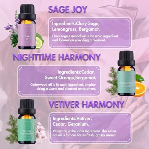 WECONA Essential Oils for Diffusers For Home - Dreamland Slumber Aromatherapy Oils Set WECONA Au supplements