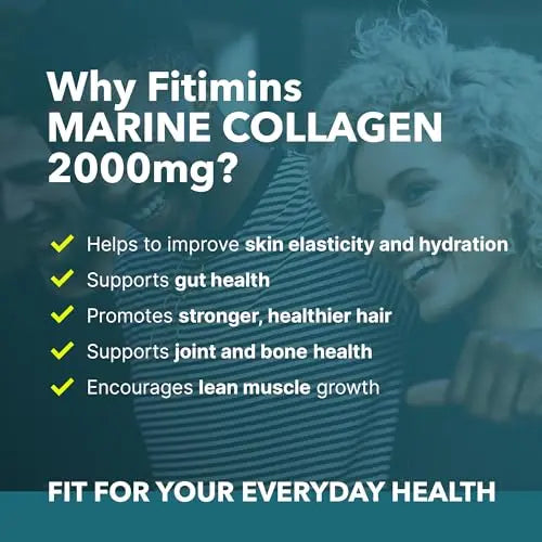 Fitimins Marine Collagen Capsules, 2000mg with Hyaluronic Acid & Vitamin C Fitimins Au supplements
