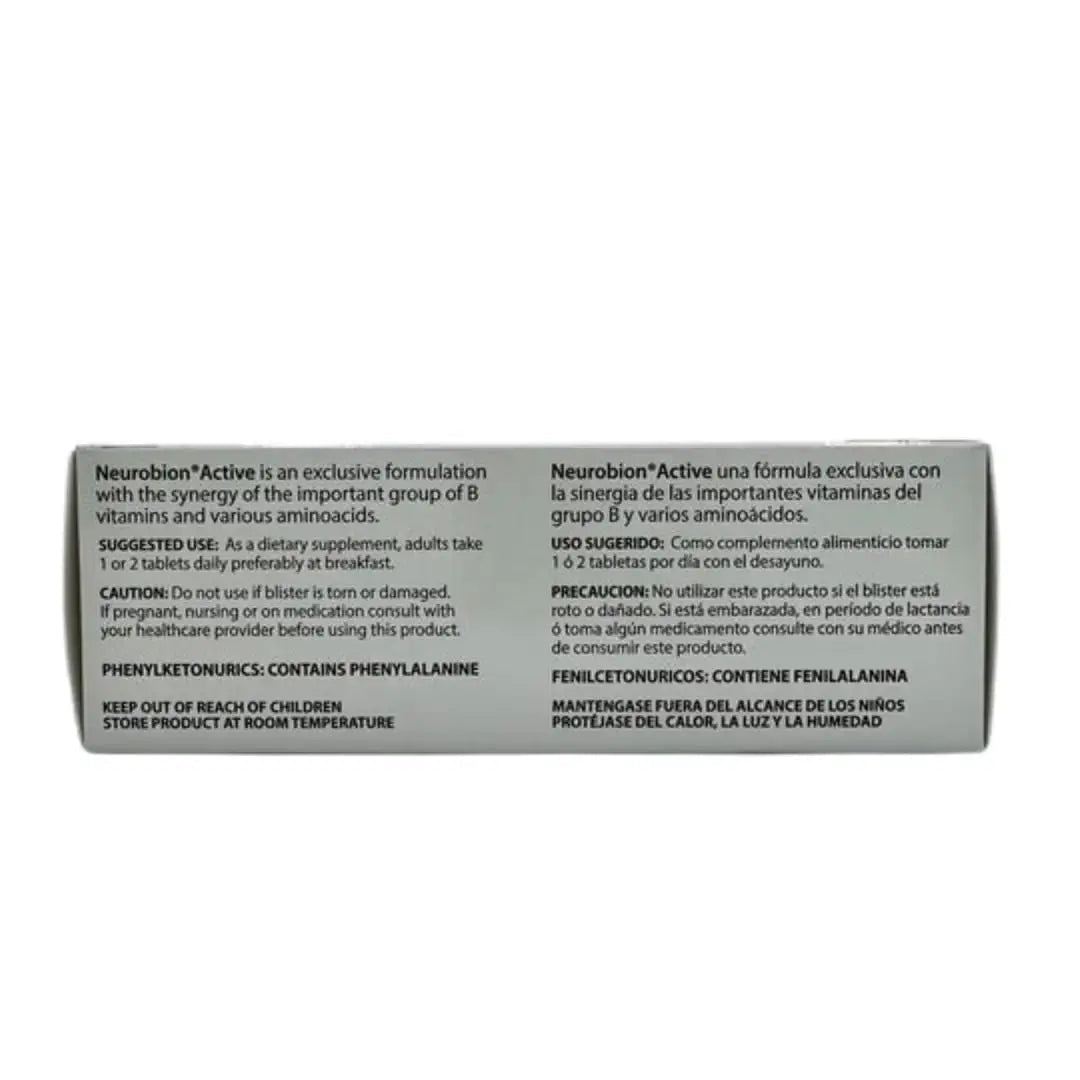 Neurobion Active 30 Tablets Multivitamin L-Glutamic Acid Dietary Supplements, 1 Count (Pack of 1) Neurobion Au supplements