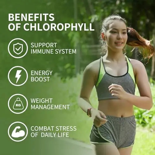 Organic Chlorophyll Gummies with Ashwagandha, Black Seed Oil, Apple Cider Vinegar Sijigood Au supplements
