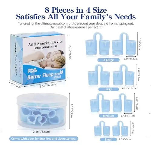 Anti Snoring Devices: Nose Dilator-Expert-Recommended 8-Piece Set Miniguysa Au supplements