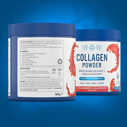 Applied Nutrition Collagen Powder - Strawberry & Raspberry Flavour - 5000mg Hydrolysed Bovine Flavoured Collagen Applied Nutrition Au supplements