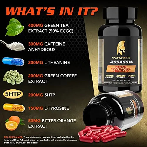 Spartasport Assassin Weight Management Formula - Weight Loss Pills for Women Men Spartasport Au supplements