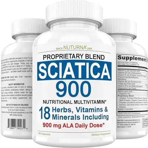 Sciatica Supplement with 900 mg Alpha Lipoic Acid - Sciatic Nerve Support Nuturna Au supplements