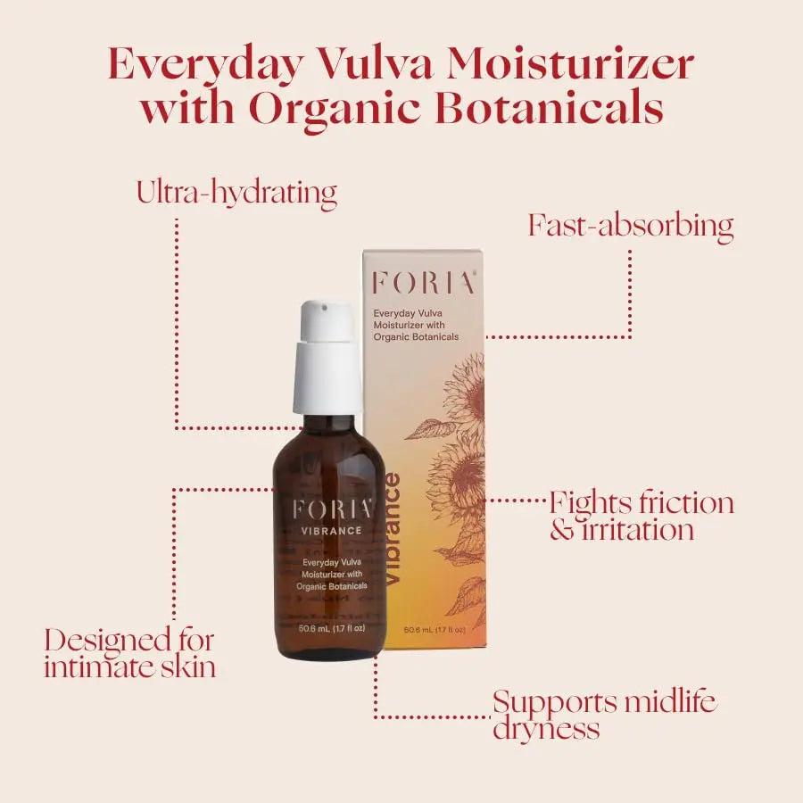 FORIA Everyday Vulva Moisturizer | Organic, All-Natural Fragrance-Free Intimate Skincare FORIA Au supplements