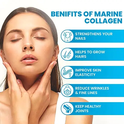 VitaZam Marine Collagen Liquid 10000mg with Hyaluronic Acid, Hydrolysed Peptide, Biotin for Hair, Skin, Nails, Joint, and Muscles, 500 ml VitaZam Au supplements