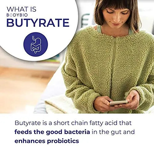 BodyBio Butyrate with Calcium & Magnesium - Supports Healthy Digestion, Gut & Microbiome BodyBio Au supplements