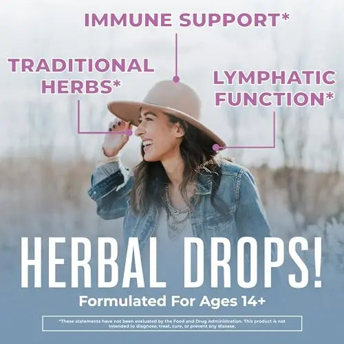 Lymphatic Support Drops | USDA Organic Lymphatic Cleanse Immune Support Supplement MaryRuth Organics Au supplements