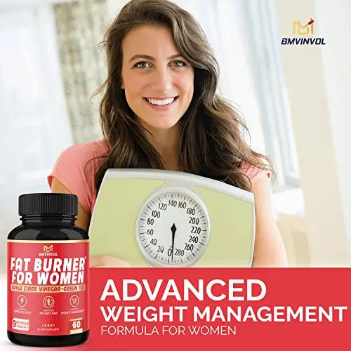 Fat Burner for Women, 9-in-1 Powerful Blend of Apple Cider Vinegar, Green Tea, Garcinia Cambogia BMVINVOL Au supplements
