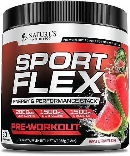 Pre Workout Powder with Beta Alanine, L-Citrulline & L-Arginine | PreWorkout Energy Powder Nature's Nutrition Au supplements