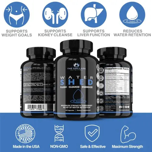 Water Pills Diuretic Water Retention, Liver Detox, Kidney Cleanse, Weight, Swelling THE ENCLARE NUTRITION Au supplements