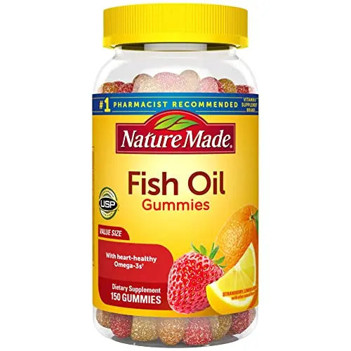 Nature Made Fish Oil Gummies, Omega 3 Fish Oil Supplements, Healthy Heart Support Nature Made Au supplements