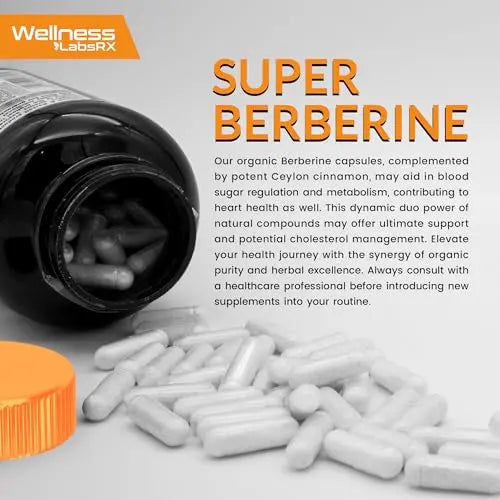WELLNESS LABSRX Berberine Supplement 1500mg - Liposomal Berberine with Ceylon WELLNESS LABSRX Au supplements