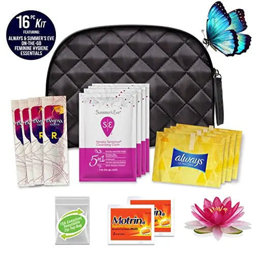 Convenience Kits International Women’s “On-The-Go” Feminine Care Travel Essentials Featuring Convenience Kits International Au supplements