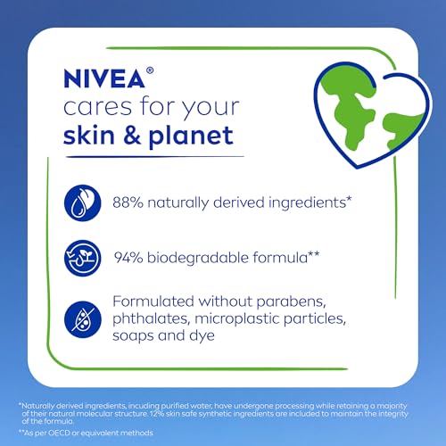 NIVEA Nourishing Shea Butter Body Wash with Nourishing Serum, Moisturizing Body Wash for Women
