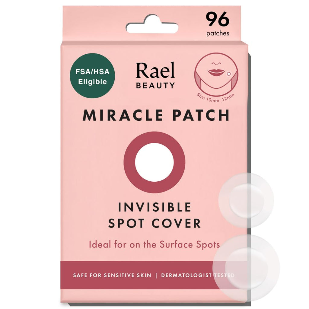 Rael Pimple Patches, Miracle Invisible Spot Cover - Hydrocolloid Acne Pimple Patch