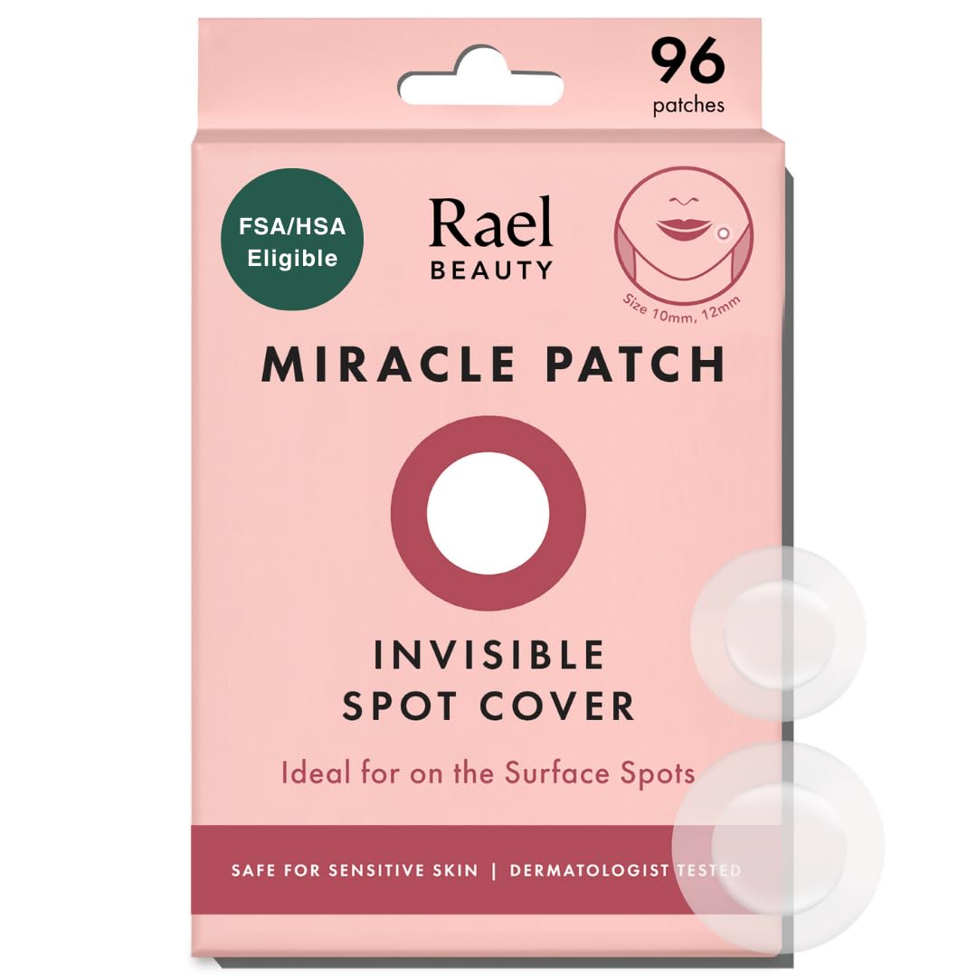Rael Pimple Patches, Miracle Invisible Spot Cover - Hydrocolloid Acne Pimple Patch